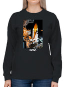Officially Licensed Nasa Space Shuttle Launch Night Women's Sweatshirt