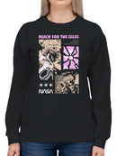 Officially Licensed Nasa Reach for the Stars: NASA Space Exploration Women's Sweatshirt