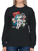 Officially Licensed Nasa Cosmic Exploration with Nature Women's Sweatshirt