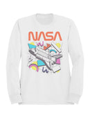 Officially Licensed Nasa Retro NASA Shuttle Illustration Women's Sweatshirt