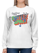 Officially Licensed Nasa Greetings from Outer Space Adventure Women's Sweatshirt