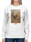 Officially Licensed Nasa Curiosity Rover on Mars Surface Women's Sweatshirt