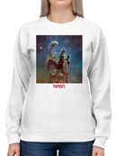 Officially Licensed Nasa Pillars of Creation NASA Image Women's Sweatshirt