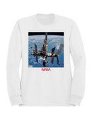 Officially Licensed Nasa Mir Space Station in Orbit Women's Sweatshirt