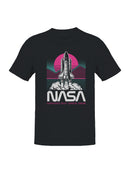 Officially Licensed Nasa Retro Space Shuttle Design Men's T-shirt