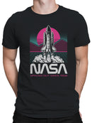 Officially Licensed Nasa Retro Space Shuttle Design Men's T-shirt