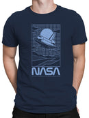 Officially Licensed Nasa Retro NASA Space Shuttle Art Men's T-shirt