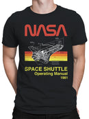 Officially Licensed Nasa Space Shuttle Manual 1981 Men's T-shirt
