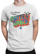 Officially Licensed Nasa Greetings from Outer Space Adventure Men's T-shirt