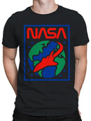 Officially Licensed Nasa Space Shuttle Earth Design Men's T-shirt