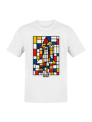 Officially Licensed Nasa Mondrian NASA Space Shuttle Art Men's T-shirt