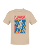 Officially Licensed Nasa Space Shuttle Launch Art Men's T-shirt