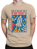 Officially Licensed Nasa Space Shuttle Launch Art Men's T-shirt