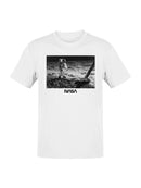 Officially Licensed Nasa Moon Landing Astronaut Scene Men's T-shirt