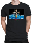 Officially Licensed Nasa Space Station Earth View Men's T-shirt