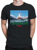 Officially Licensed Nasa Space Shuttle Launch Explosion Men's T-shirt