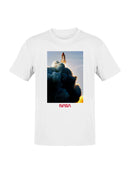 Officially Licensed Nasa Shuttle Launch Scenic Art Men's T-shirt