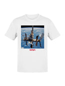 Officially Licensed Nasa Mir Space Station in Orbit Men's T-shirt
