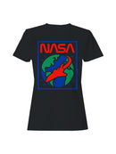 Officially Licensed Nasa Space Shuttle Earth Design Women's T-shirt