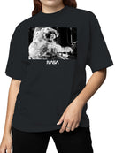Officially Licensed Nasa Astronaut Spacewalk with NASA Logo Women's T-shirt
