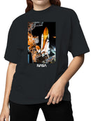 Officially Licensed Nasa Space Shuttle Launch Night Women's T-shirt