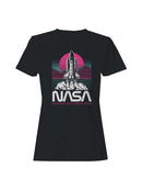 Officially Licensed Nasa Retro Space Shuttle Design Women's T-shirt