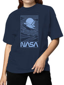 Officially Licensed Nasa Retro NASA Space Shuttle Art Women's T-shirt