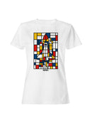 Officially Licensed Nasa Mondrian NASA Space Shuttle Art Women's T-shirt