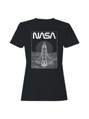 Officially Licensed Nasa Space Shuttle Line Art Women's T-shirt