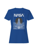 Officially Licensed Nasa Space Shuttle Line Art Women's T-shirt