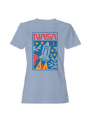 Officially Licensed Nasa Space Shuttle Launch Art Women's T-shirt