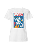 Officially Licensed Nasa Space Shuttle Launch Art Women's T-shirt