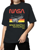 Officially Licensed Nasa Space Shuttle Manual 1981 Women's T-shirt