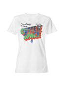 Officially Licensed Nasa Greetings from Outer Space Adventure Women's T-shirt