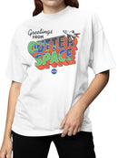 Officially Licensed Nasa Greetings from Outer Space Adventure Women's T-shirt
