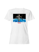 Officially Licensed Nasa Space Station Earth View Women's T-shirt