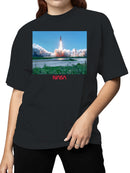 Officially Licensed Nasa Space Shuttle Launch Explosion Women's T-shirt