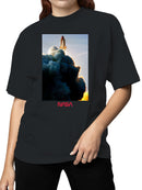 Officially Licensed Nasa Shuttle Launch Scenic Art Women's T-shirt
