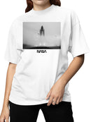 Officially Licensed Nasa Iconic Space Shuttle Launch Artwork Women's T-shirt