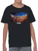 Officially Licensed Nasa Cosmic Nebula Exploration Youth's T-shirt