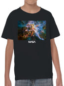 Officially Licensed Nasa Nebula Cosmic Wonders Youth's T-shirt