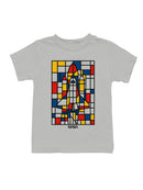 Officially Licensed Nasa Mondrian NASA Space Shuttle Art Youth's T-shirt