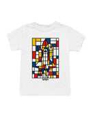 Officially Licensed Nasa Mondrian NASA Space Shuttle Art Youth's T-shirt