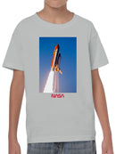 Officially Licensed Nasa Space Shuttle Launch Youth's T-shirt