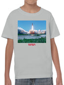 Officially Licensed Nasa Space Shuttle Launch Explosion Youth's T-shirt