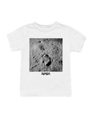 Officially Licensed Nasa Moon Landing Footprint Monument Youth's T-shirt