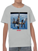 Officially Licensed Nasa Mir Space Station in Orbit Youth's T-shirt