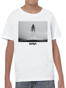 Officially Licensed Nasa Iconic Space Shuttle Launch Artwork Youth's T-shirt