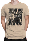 Thank You Trump Venezuela 2026 Men's T-shirt