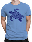 Tribal Sea Turtle Art Design Men's T-shirt